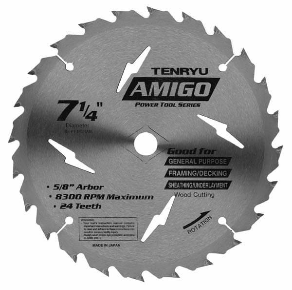 Tenryu PT-18524AM 7-1/4″ Power Tool Series Saw Blade on Sale