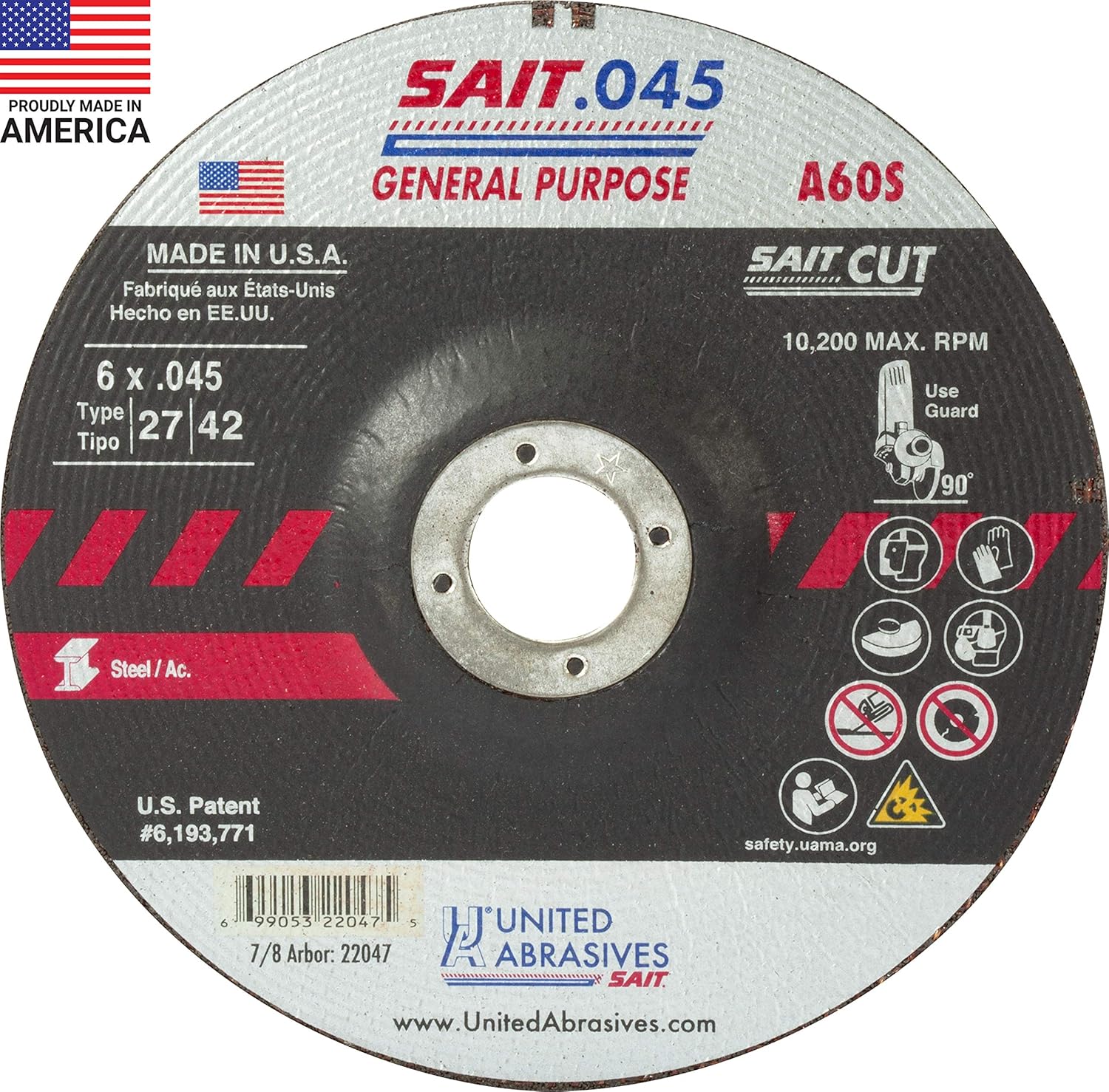United Abrasives – Sait 22047 6″ x 0.045″ General Purpose Cutting Wheel Online Hot Sale