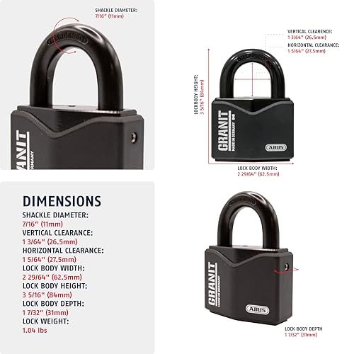 ABUS 37/55 RK KA Granit Alloy Steel Padlock Keyed Alike (Code 5544653) Discount