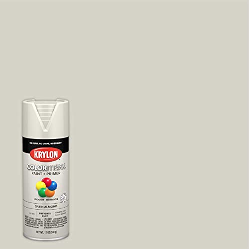 12 oz Krylon K05554007 Almond COLORmaxx Paint & Primer Spray Paint, Satin Online