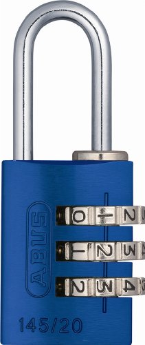 ABUS 145/20 C 20mm Body 3 Dial Resettable Combination Padlock, Blue Online Hot Sale