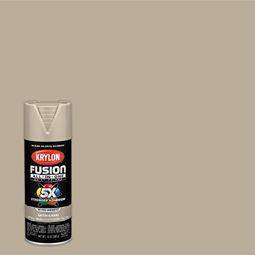 12 oz Krylon K02740007 Khaki Fusion All-In-One Paint & Primer Spray Paint, Satin Discount