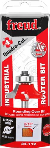 Freud 34-112: 5/16″ Radius Rounding Over Bit with 1/4″ Shank Online Hot Sale