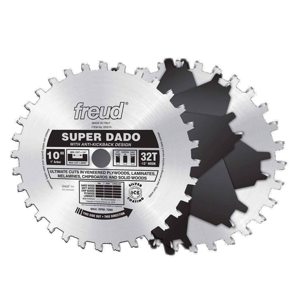 Freud 10 In. x 32T Super Dado Sets Hot on Sale