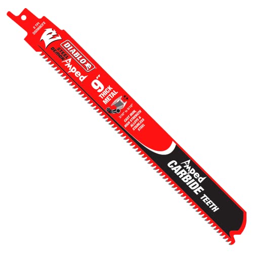 Diablo Tools 9in Steel Demon Amped Carbide Blades for Thick Metal Cutting 8 TPI (3-Pack) Hot on Sale