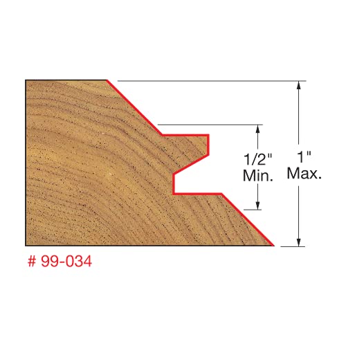 Freud 2-3/4″ (Dia.) Lock Miter Bit with 1/2″ Shank (99-034), Pack of 1, Perma-SHIELD Coating Red Online