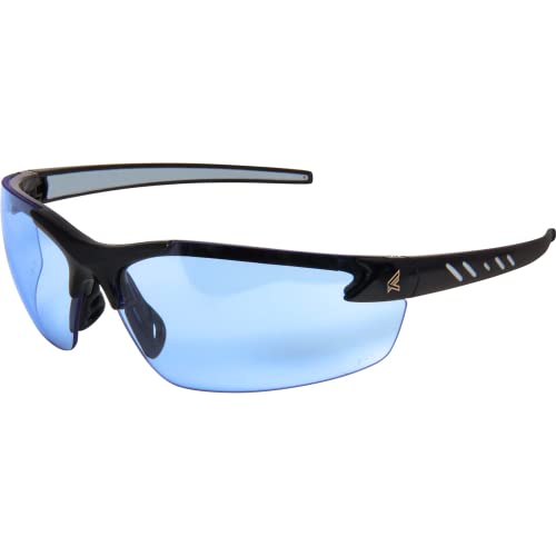 Edge DZ113VS-G2 Zorge G2 Wrap-Around Anti-Fog/Vapor Shield Safety Glasses, Anti-Scratch, Non-Slip, UV 400, Military Grade, ANSI/ISEA & MCEPS Compliant, 5.04″ Wide, Black Frame/Light Blue Lens Online Hot Sale