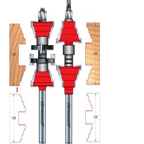 Freud 1-7/8″ (dia.) Entry & Interior Door Router Bit System with 1/2″ shank, cove & bead profile Online now