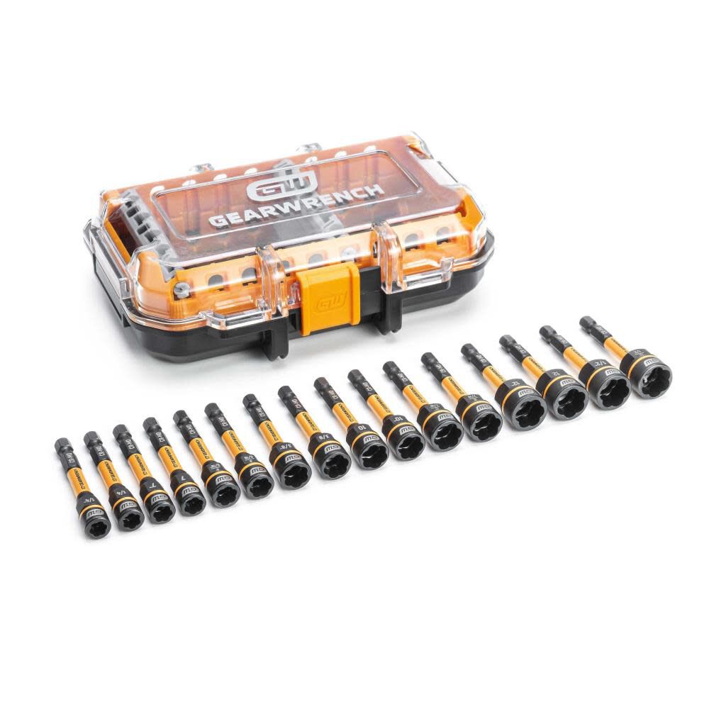 GEARWRENCH Bolt Biter Nut Extractor & Driver Set 16pc Supply