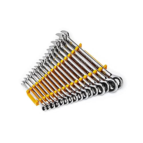 GEARWRENCH 16-Piece 90T 12 Point Metric Combination Ratcheting Wrench Set Discount