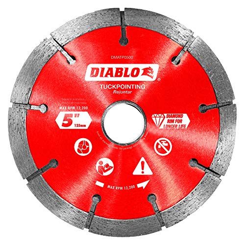 Diablo by Freud DMATP0500 5 in. Diamond Tuck Point Blade for Masonry Multi, One Size Fashion