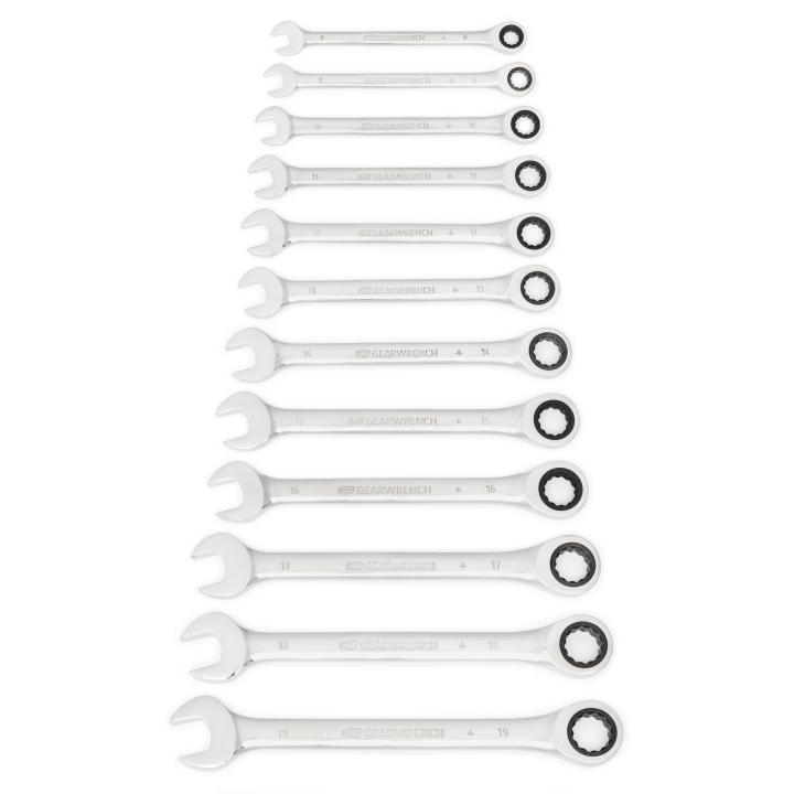 GEARWRENCH 12 Piece 72-Tooth 12 Point Ratcheting Combination Metric Wrench Set Online now