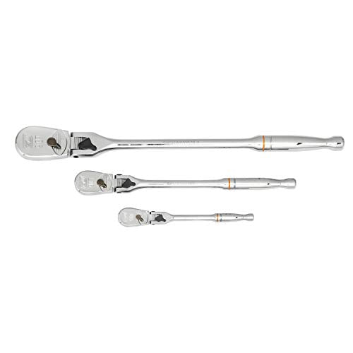 GEARWRENCH 3-Piece 1/4″, 3/8″, 1/2″ Drive Tooth Ratchet Set Supply
