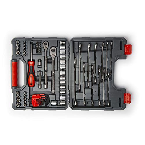 Crescent 70 Piece 1/4″ & 3/8″ Drive 6 & 12 Point Standard SAE/Metric Mechanics Tool Set – CTK70C Sale