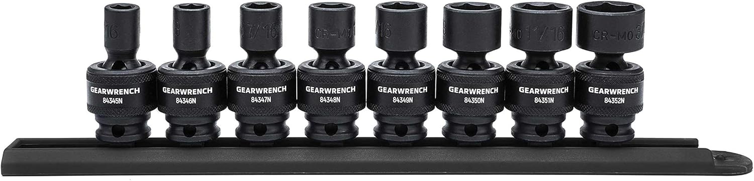 GEARWRENCH 8 Pc. 3/8″ Drive 6 Pt. Standard Universal Impact Socket Set, SAE – 84917N Sale