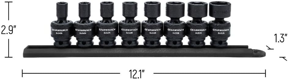 GEARWRENCH 8 Pc. 3/8″ Drive 6 Pt. Standard Universal Impact Socket Set, SAE – 84917N Sale