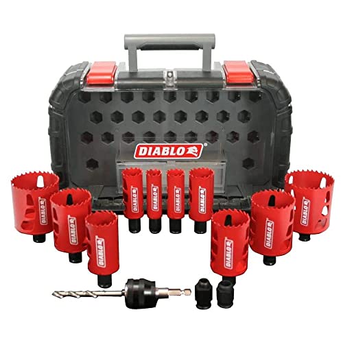 Diablo Tools General Purpose Bi-Metal Hole Saw Set 14pc DHS14SGP Online Hot Sale