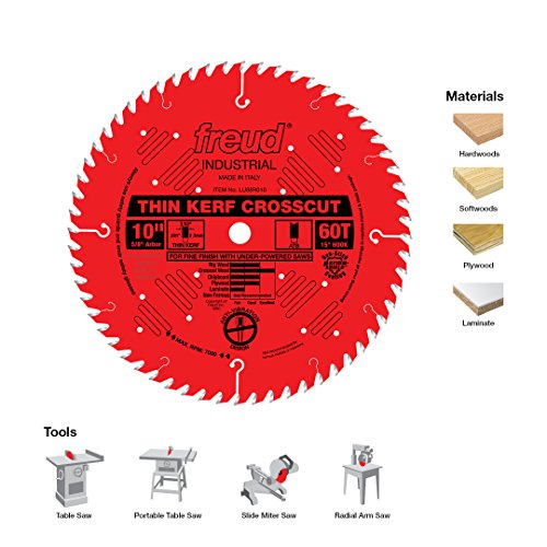 Freud 10in Thin Kerf Fine Finish Crosscut with Perma-SHIELD Coating Hot on Sale