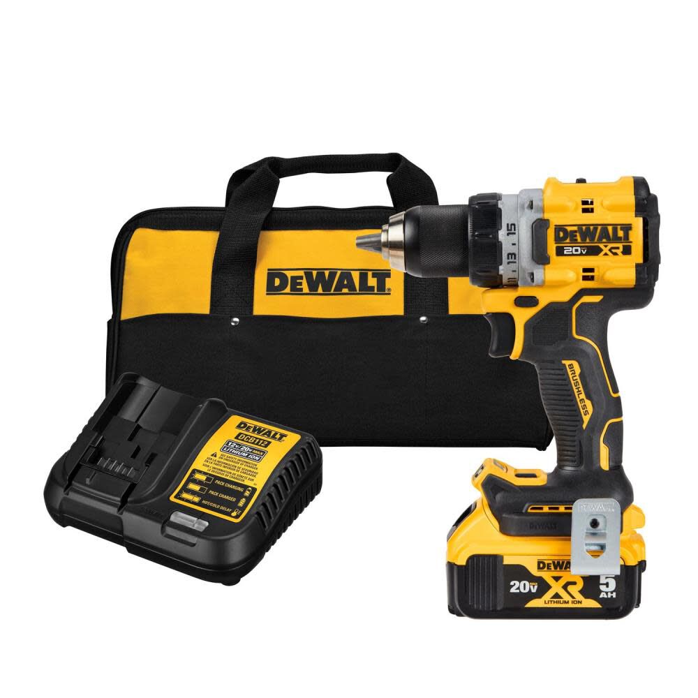 DeWALT 20V DCD800P1 MAX XR Brushless Cordless 1/2 In. Drill/Driver Kit Supply