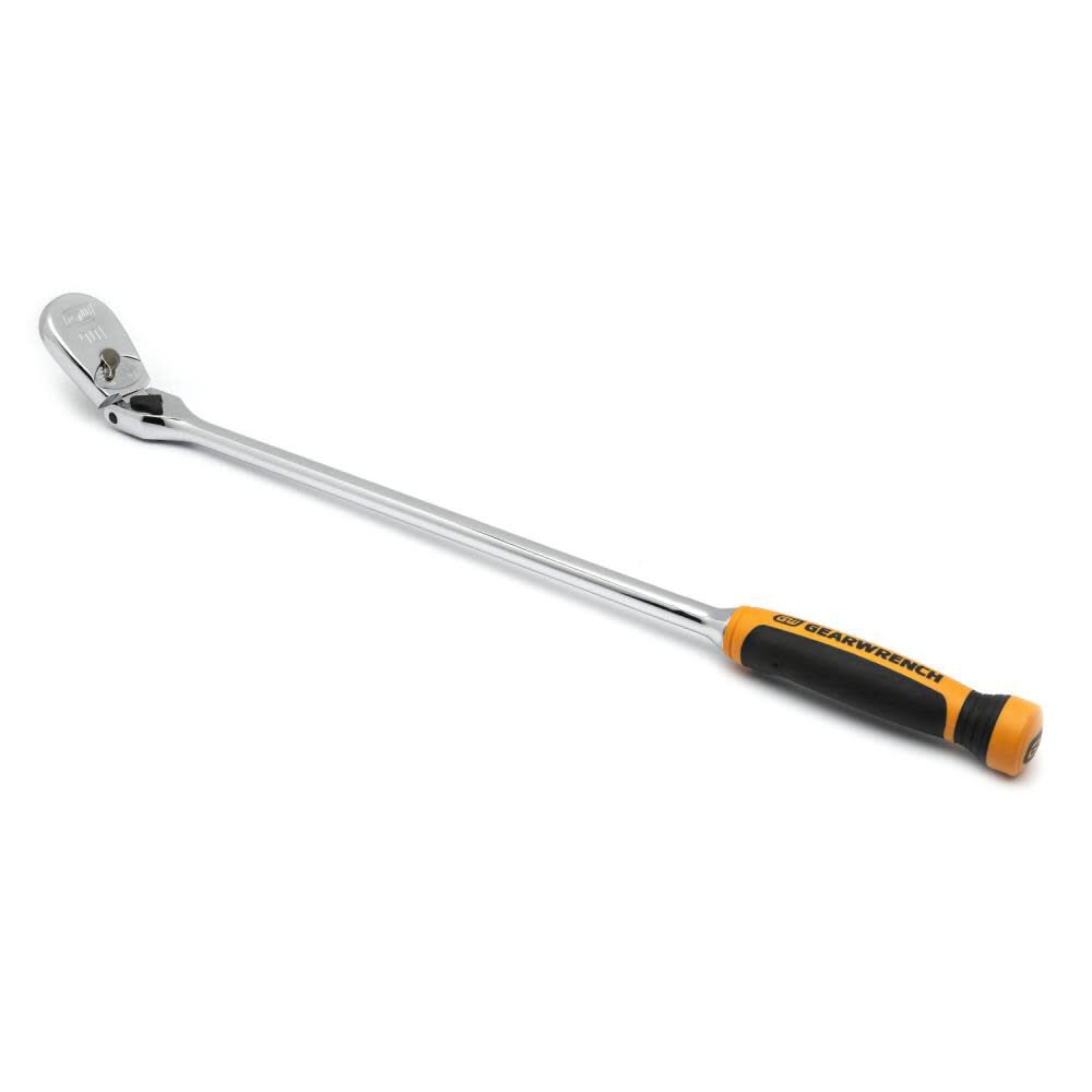 GEARWRENCH 1/2″ Drive 90 Tooth Dual Material Locking Flex Head Teardrop Ratchet 24″ on Sale