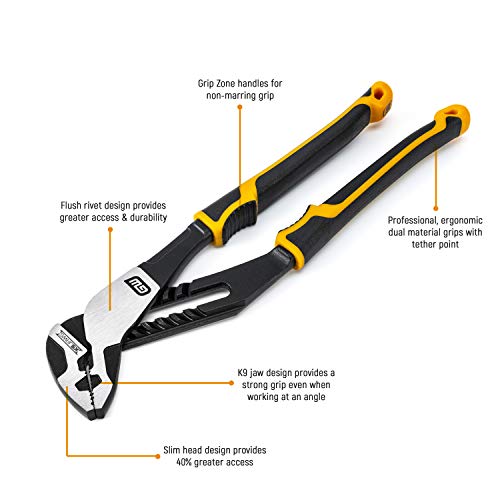 GEARWRENCH 10″ Pitbull K9 Straight Jaw Dual Material Tongue and Groove Pliers Discount