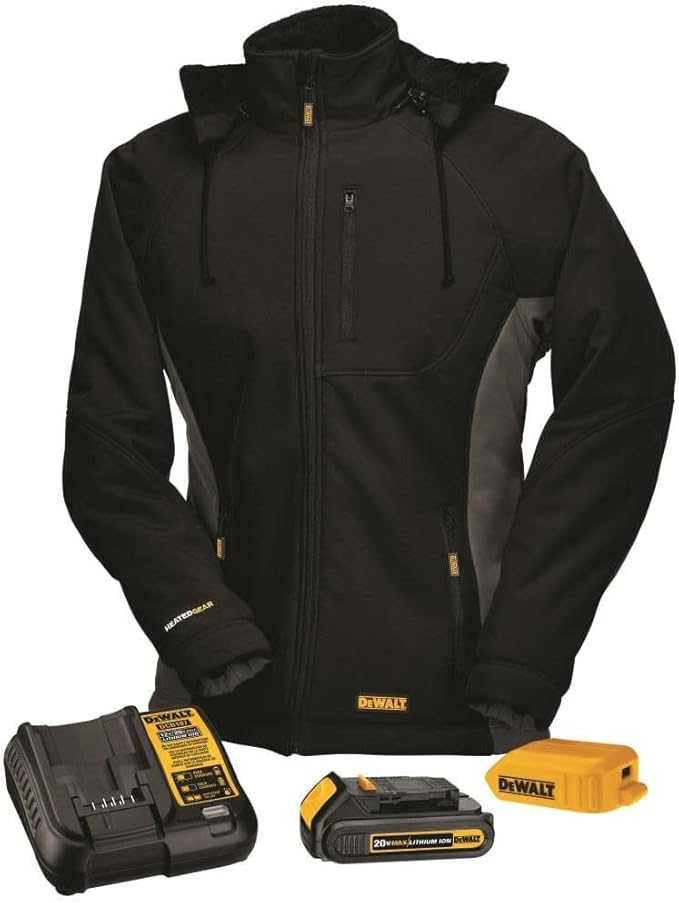 DEWALT (DCHJ066C1-L) 20V/12V MAX Women’s Heated Jacket Kit, Black, Large Sale