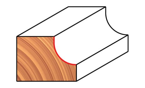Freud 30-102: 1/4″ Radius Cove Bit with 1/4″ Shank Sale