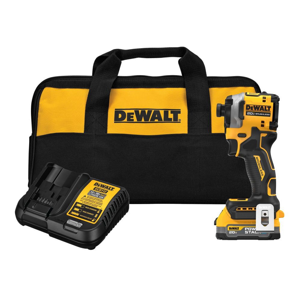 DeWALT DCF850E1 ATOMIC Brushless Cordless 1/4 In. 3-Speed Impact Driver with POWERSTACK Compact Battery Online now