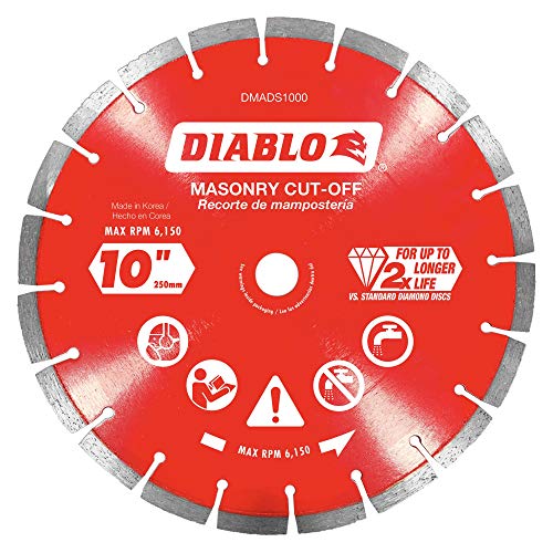Diablo by Freud DMADS1000 10 in. Diamond Segmented Cut-Off Discs for Masonry Multi, One Size Sale