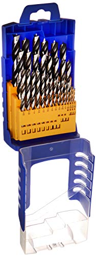 Fisch Brad Point Drill Bit Set, 29-Piece Chrome Vanadium Wood Drill Bits, Sizes from 1/16″ to 1/2″, FSF-364757 Fashion