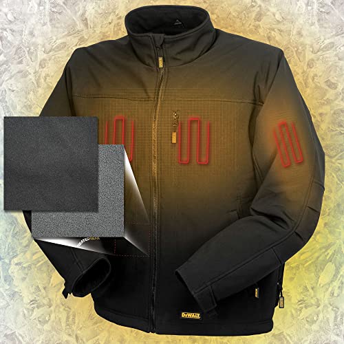 DEWALT Men’s Heated Soft Shell Jacket Adapter Only Black Small Online Hot Sale