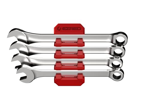 EZRED Magnetic Flexible 4 Slot Wrench Holder 8 Magnets Flexible TPEE Design Discount