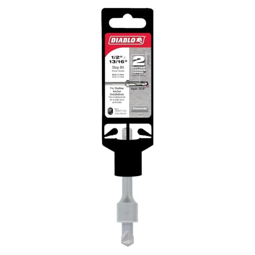 Diablo SDS-Plus 2-Cutter Carbide-Tipped Hammer Stop Bit – 1/2″ Diameter, 13/16″ Working Length – DMAST1020 Online