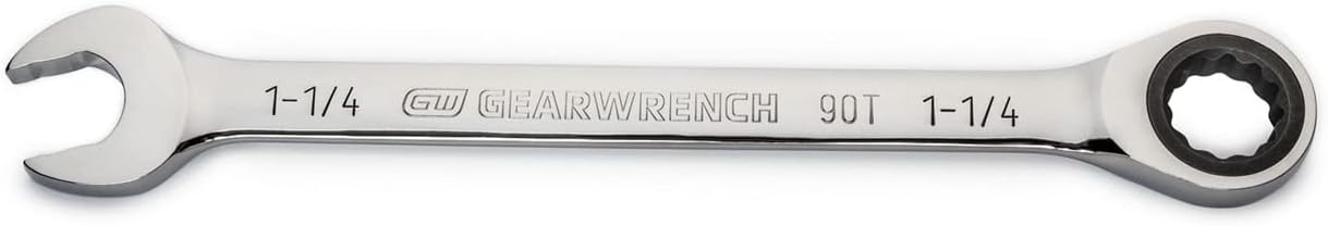GEARWRENCH 1-1/4″ 4 Degree Swing Arch 12 Point Ratcheting Combination Wrench – 86956 Fashion