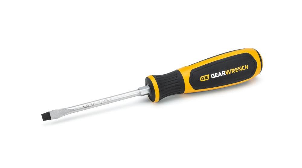 GEARWRENCH Slotted Dual Material Screwdriver Set in Foam Storage Tray 9pc Hot on Sale