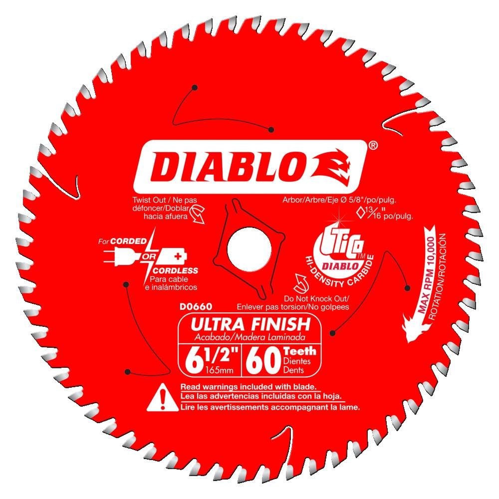 Freud D0660A Diablo 6-1/2 Inch By 60 Tooth Ultra Finish Saw Blade Online Hot Sale
