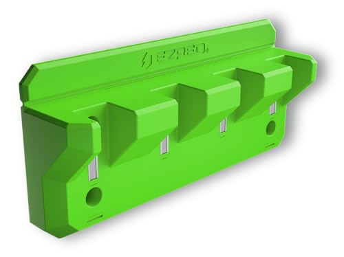EZRED EZPB4-G Magnetic 4 Slot Pry Bar Holder with Mounting Holes Non-Marring TPEE Low Profile Design Organization Sale