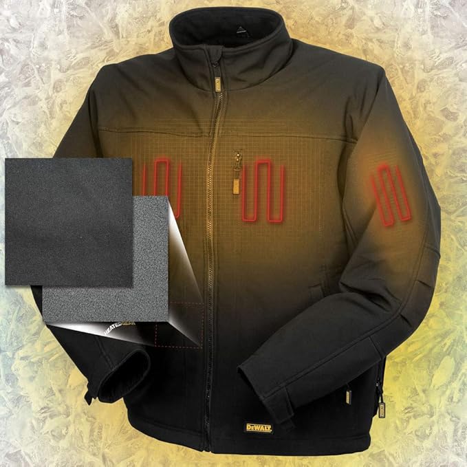 DEWALT Men’s (DCHJ060ABB-M) Heated Soft Shell Jacket Adapter Only Black Medium Online Hot Sale