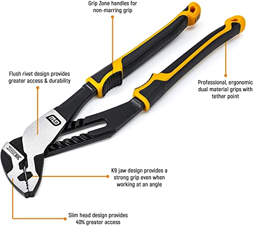 GEARWRENCH Pitbull Auto-Bite Tongue & Groove Dual Material Pliers with K9 Jaws Discount