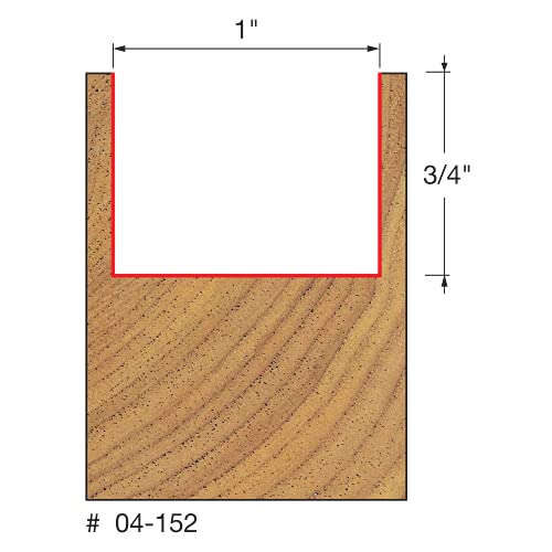 Freud 04-152 1″ Diax3/4″ Double Flute Straight Router Bit w/1/4″ Shank Hot on Sale