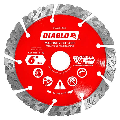Diablo 6 in. Diamond Segmented Turbo Cut-Off Discs for Masonry Online