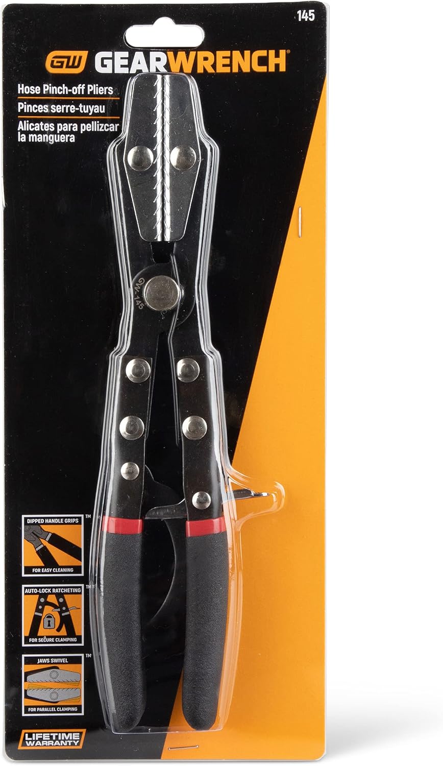 GEARWRENCH Automatic Locking Ratcheting Hose Pinch Off Pliers | 145 Hot on Sale