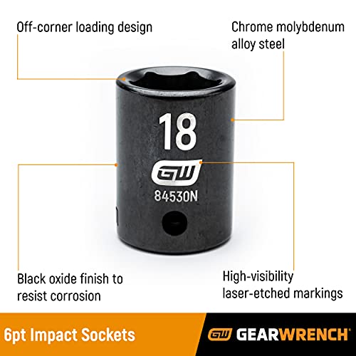 GEARWRENCH 65-Piece 1/2 In. Drive Standard & Deep SAE/MM Impact Socket Set Sale
