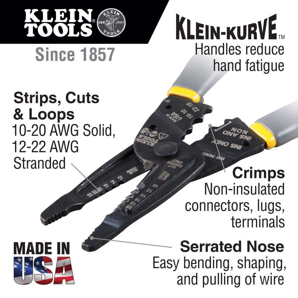 Klein Tools 1009 Multi Tool, Wire Stripper, Crimping Tool, Wire Cutter, Long-Nose Multi-Purpose Electrician Tool Online Sale