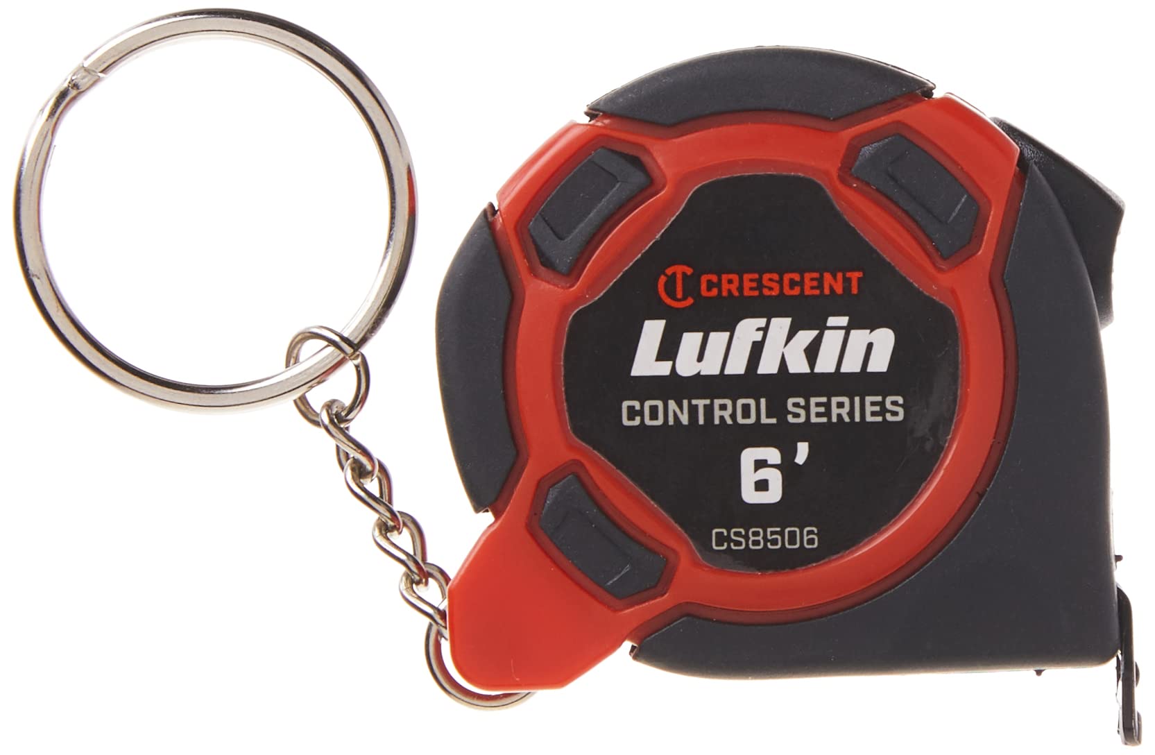 Lufkin 1/2″ x 6′ Mini Hi-Viz Orange Yellow Clad Keychain Tape Measure – Branded Tray Pack , Black – CS8506MP Online now