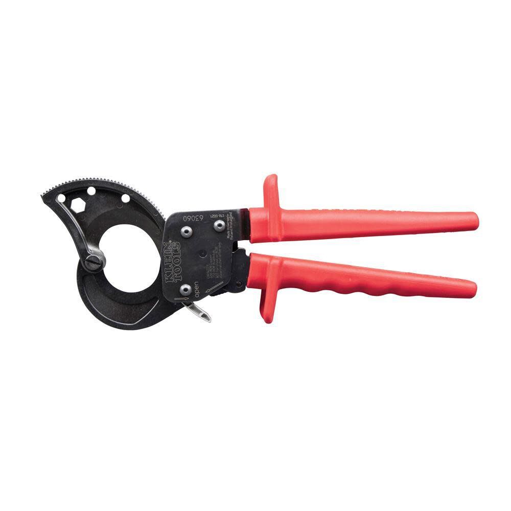 Klein Tools 63060 Cable Cutters, Ratcheting Heavy Duty Cutters for Up to 750 MCM, Great for Cable Preparation Online Sale