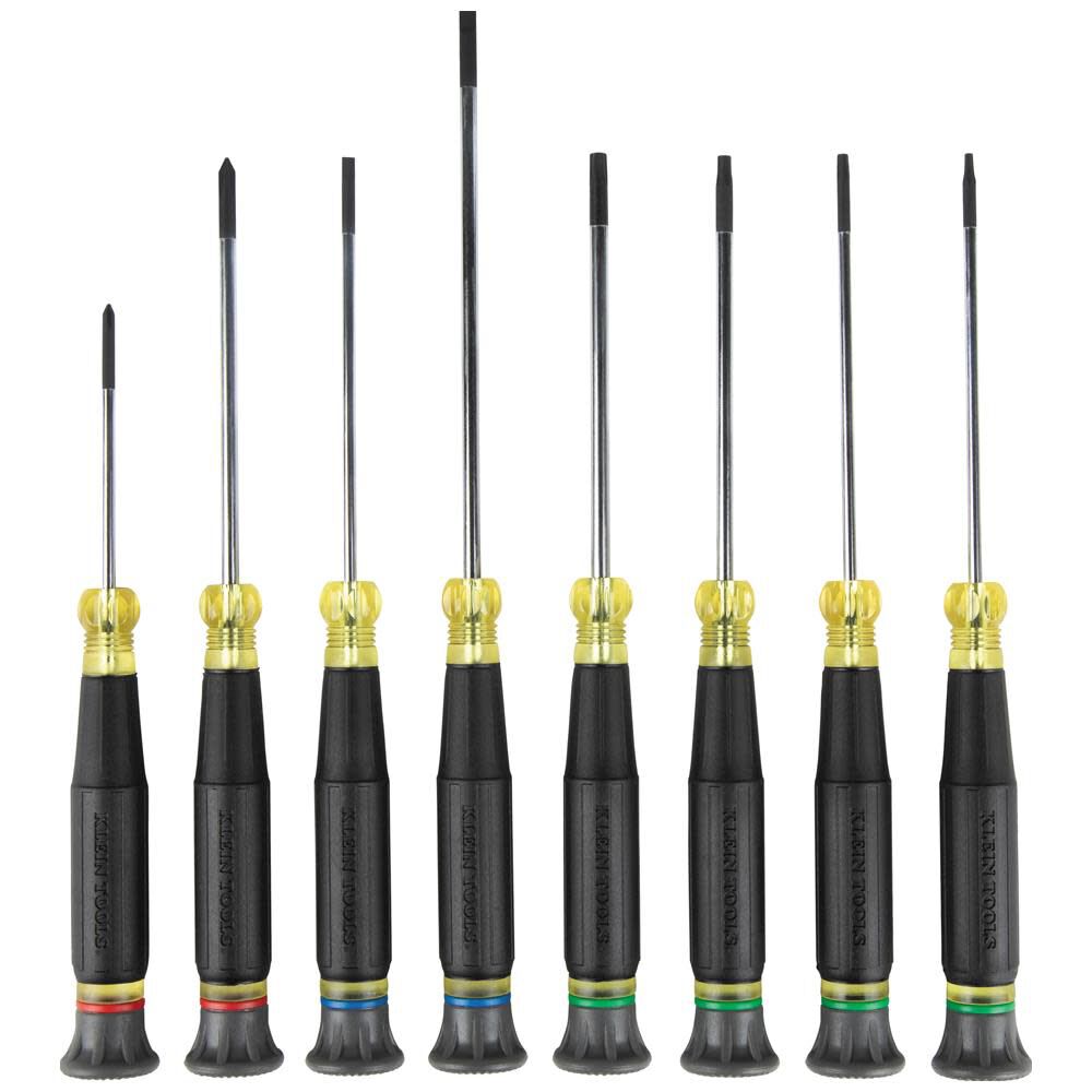 Klein Tools 85617 Mini Precision Screwdriver Set, Slotted, Phillips, TORX, Cushion-Grip Handles, Ideal for Terminal Blocks, Electronics Hot on Sale