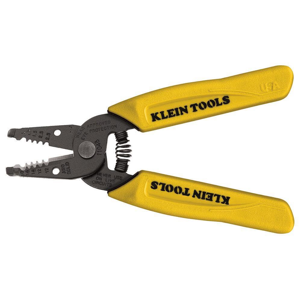 Klein Tools 11048 Dual Wire Stripper Cutter for Solid Wire, Made in USA Supply