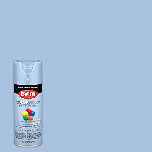 Krylon 5530 Colormaxx Aerosol Paint, 12 Ounce (Pack of 1), Peekaboo Blue Online now