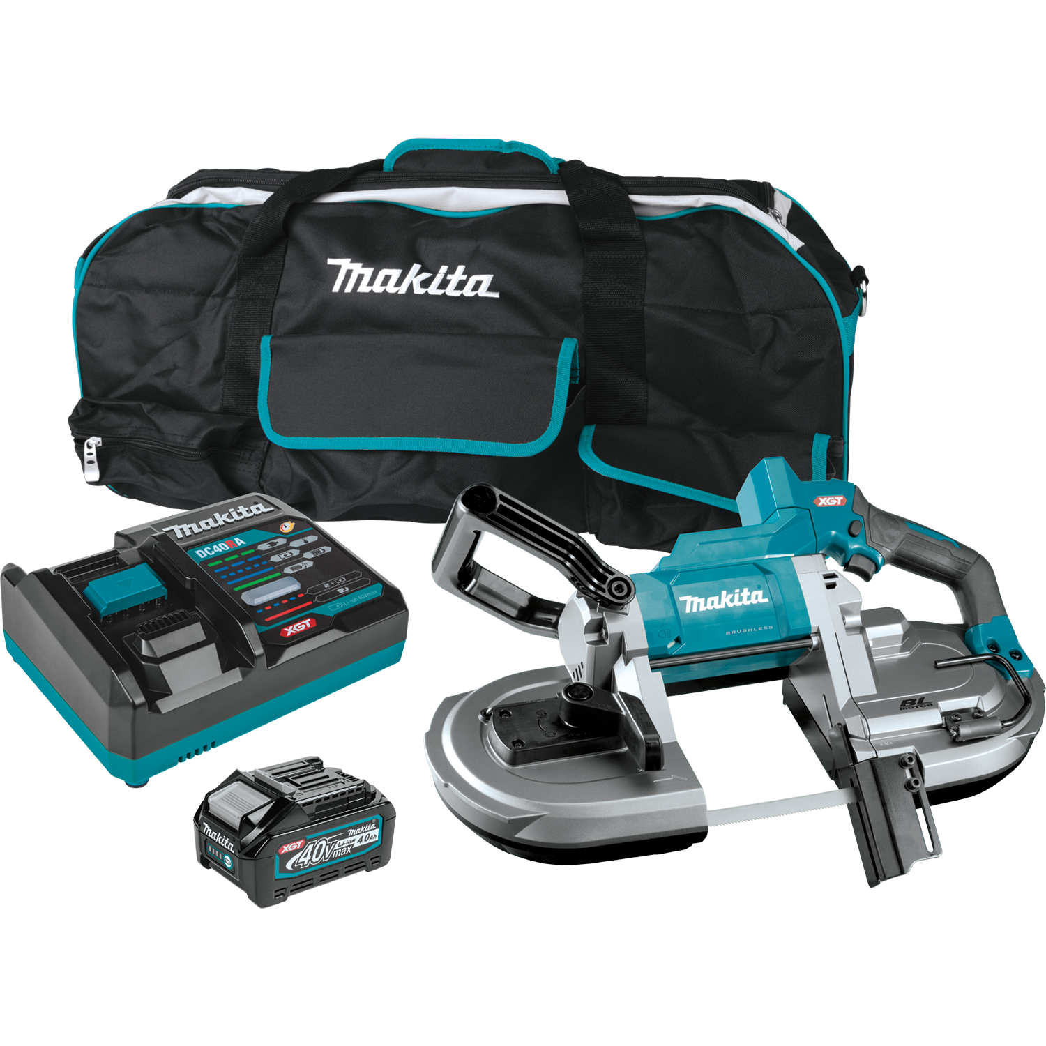 Makita 40V Max XGT Brushless Cordless Deep Cut Portable Band Saw Combo Kit (4.0Ah) Sale